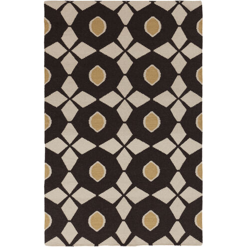 Frontier 156 X 108 inch Dark Brown, Ivory, Tan Rug