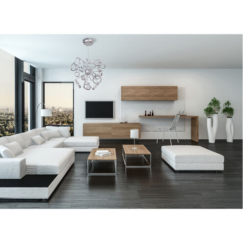 Mira LED 28.25 inch Chrome Chandelier Ceiling Light