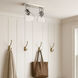 Hines 2 Light 18 inch Chrome Semi-flush Ceiling Light in Seeded Glass, Damp