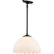 Dorinda 1 Light 12.25 inch Matte Black Pendant Ceiling Light