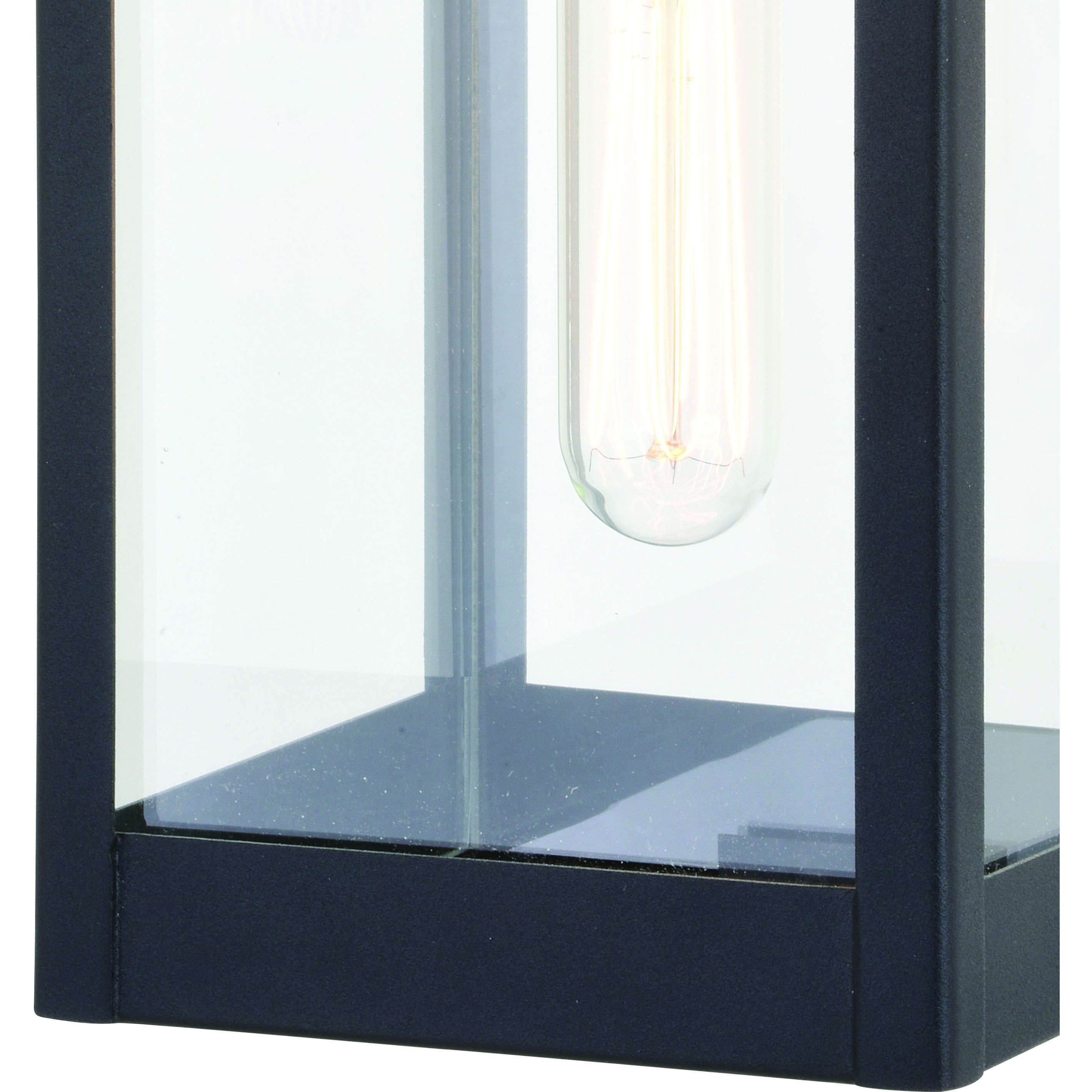 Kinzie Textured Black Outdoor Motion Sensor