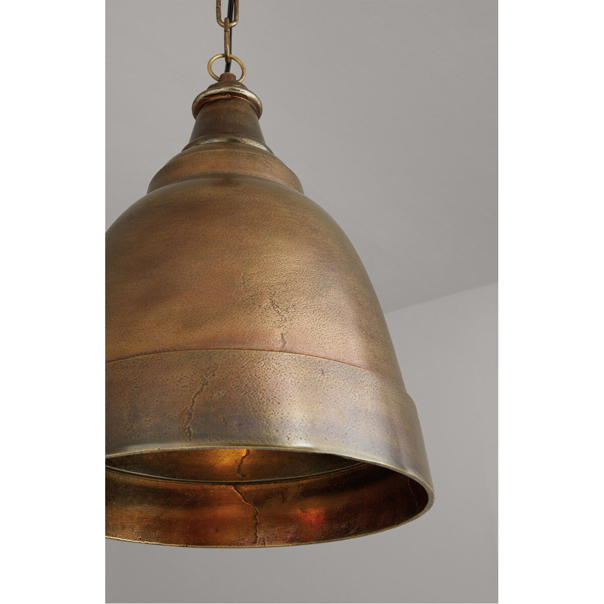 Regent 1 Light 12 inch Oxidized Brass Pendant Ceiling Light