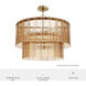 Ontario 6 Light 24 inch Luxe Gold Pendant Ceiling Light