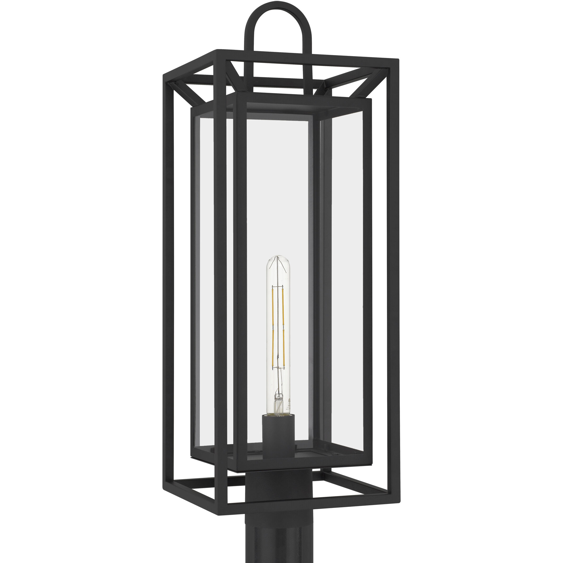 Jayce 1 Light 24.5 inch Matte Black Outdoor Post Lantern