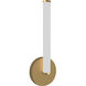Corvette LED 4.5 inch Aged Brass Decorative Wall Sconce Wall Light