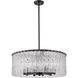 Glacier 10 Light 26.75 inch Matte Black Chandelier Ceiling Light