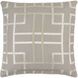 Tate 20 X 20 inch Light Gray and Beige Pillow Cover
