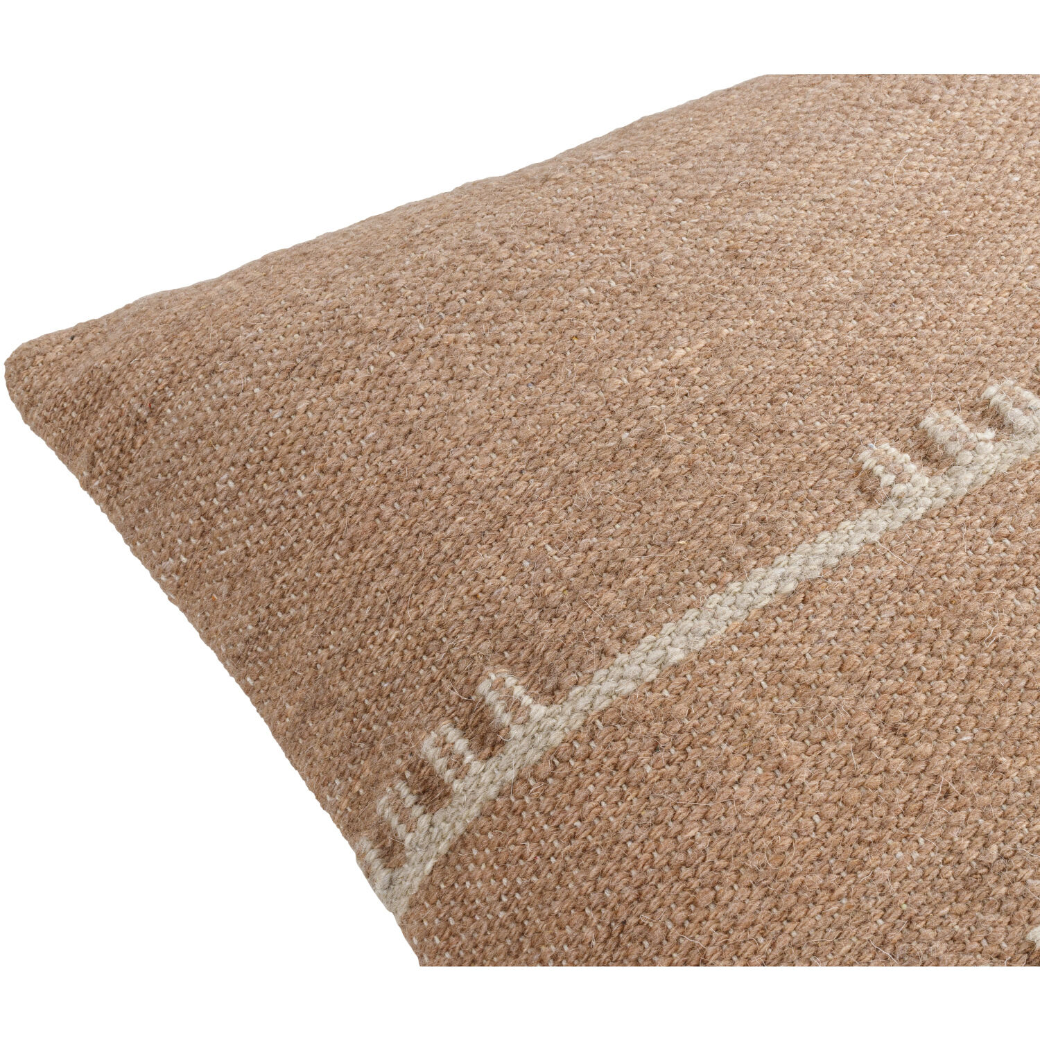 Harry 22 X 22 inch Medium Brown / Oatmeal Accent Pillow