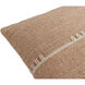 Harry 18 X 18 inch Medium Brown / Oatmeal Accent Pillow