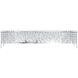 Chantant 6 Light 36 inch Polished Stainless Steel Bath Vanity & Wall Light in Optic, Strand