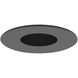 Pearl Black Pinhole / Black Flange LED Round Pinhole Retrofit in 3000K, 4" Retrofit