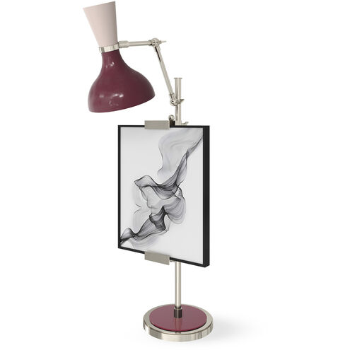 Clare Sugar Plum and Rose Water with Polished Nickel Table Easel