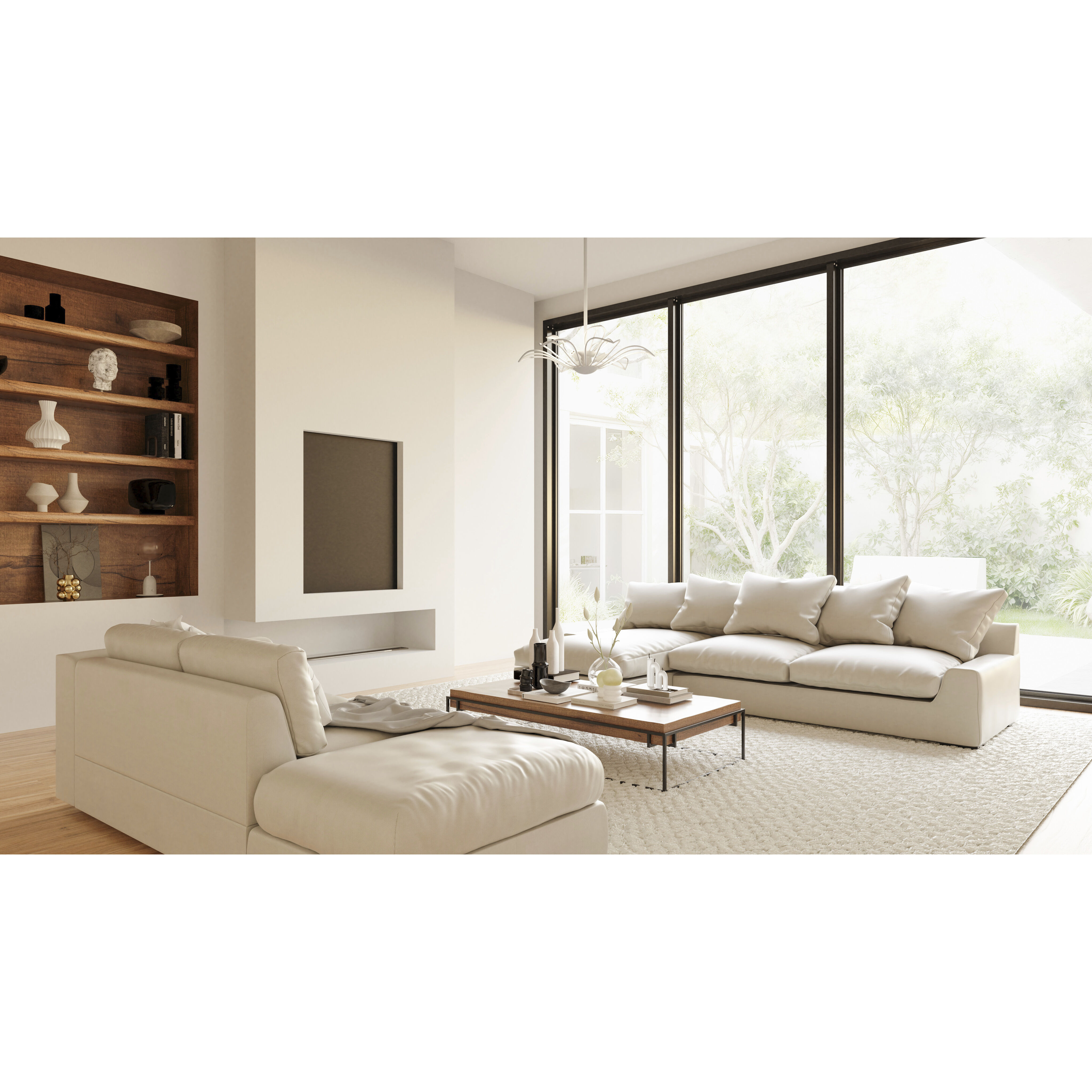 Tallulah 3 Light 22 inch Sand White Pendant Ceiling Light, Large