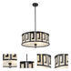Lemuria 3 Light 22 inch Black Pendant Ceiling Light, Large