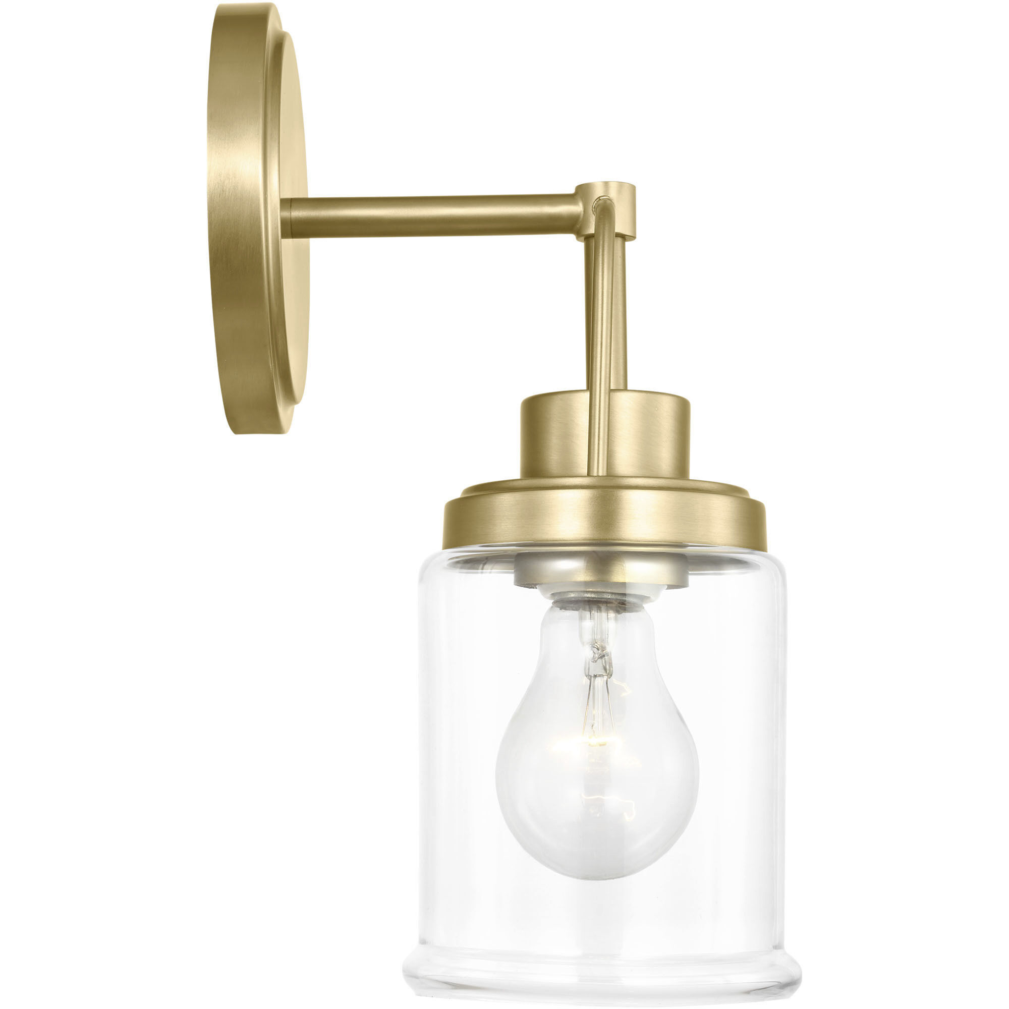 Anders Bath Vanity Wall Light in Satin Brass