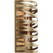 Tempest 2 Light 7.5 inch Gilded Brass Cover Sconce Wall Light in Exposed Bulb