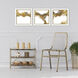 Cloudbreak White and Brown and Metallic Framed Art