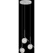 Vetri LED 13.78 inch Chrome Pendant Ceiling Light