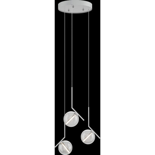 Vetri LED 13.78 inch Chrome Pendant Ceiling Light