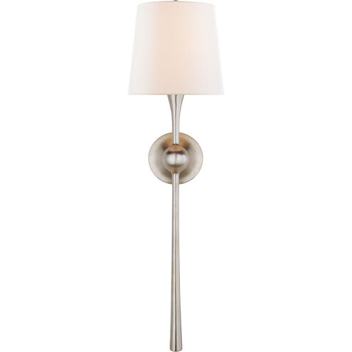 Visual Comfort AERIN Dover 1 Light 8 inch Burnished Silver Leaf Tail Sconce Wall Light, Large ARN2302BSL-L - Open Box