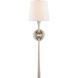 AERIN Dover 1 Light 7.5 inch Burnished Silver Leaf Tail Sconce Wall Light, Large