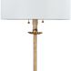 Clove Stem 62 inch 60.00 watt Antique Gold Leaf Floor Lamp Portable Light
