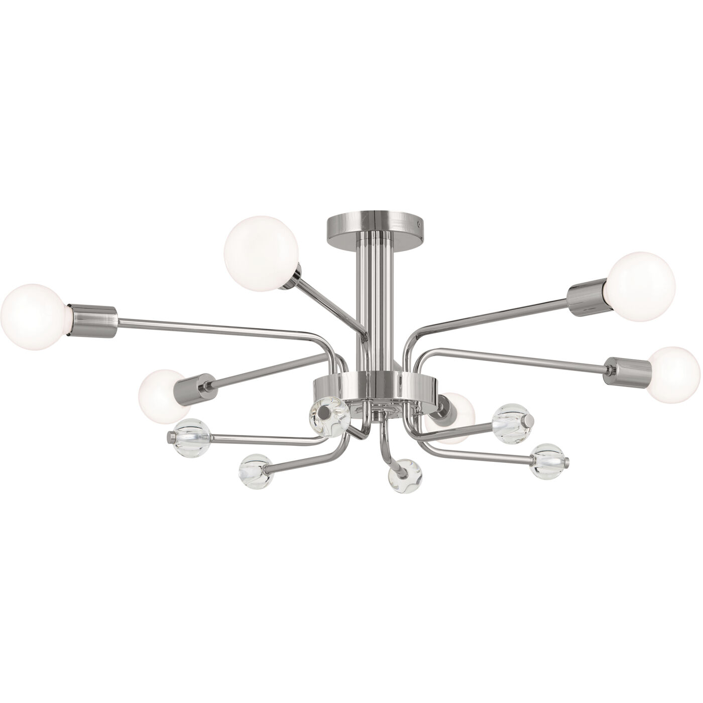 Ocala LED 24.25 inch Polished Nickel Flush Mount Ceiling Light