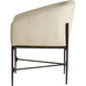 Osbourne Oxford White and Blackened Iron Dining Chair