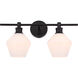 Rochester 2 Light 19 inch Black Wall sconce Wall Light