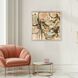 Petal Play Green and Brown and Multi and Pink Framed Art