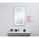 Genesis 36 X 24 inch Glossy White LED Mirror