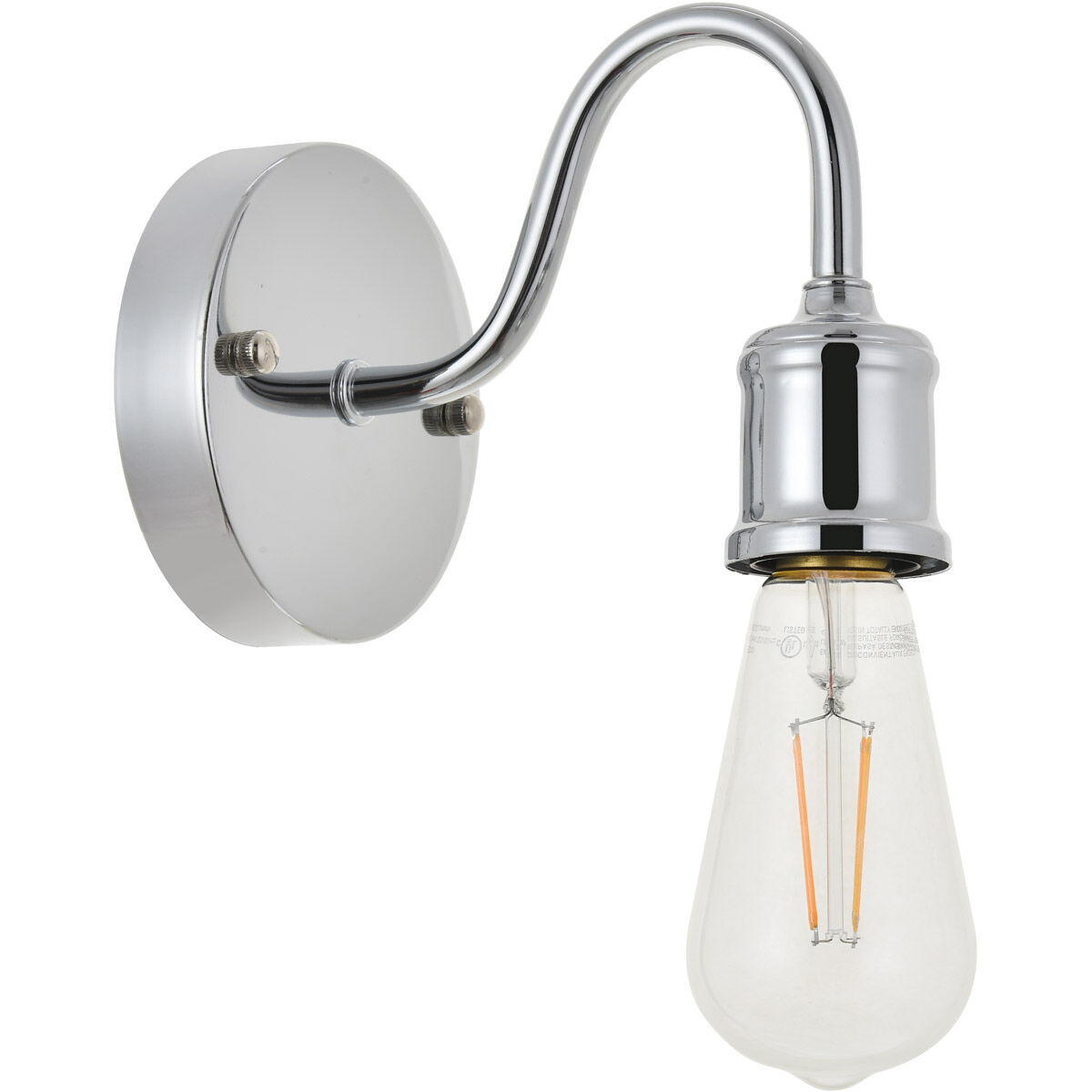 Serif 1 Light 5 inch Chrome Wall Sconce Wall Light