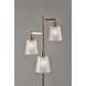 Gio 65 inch 60.00 watt Painted Brass Tree Floor Lamp Portable Light