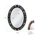 Suzanne 37 X 27 inch Glossy Black Wall Mirror