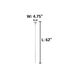 Accessories Chrome Electrical Box Extension, 62 inch Total (Various Extension Sizes)