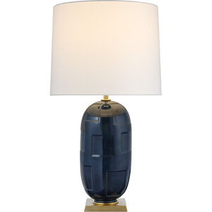 Thomas O'Brien Incasso 31.5 inch 15 watt Mixed Blue Brown Table Lamp Portable Light, Large