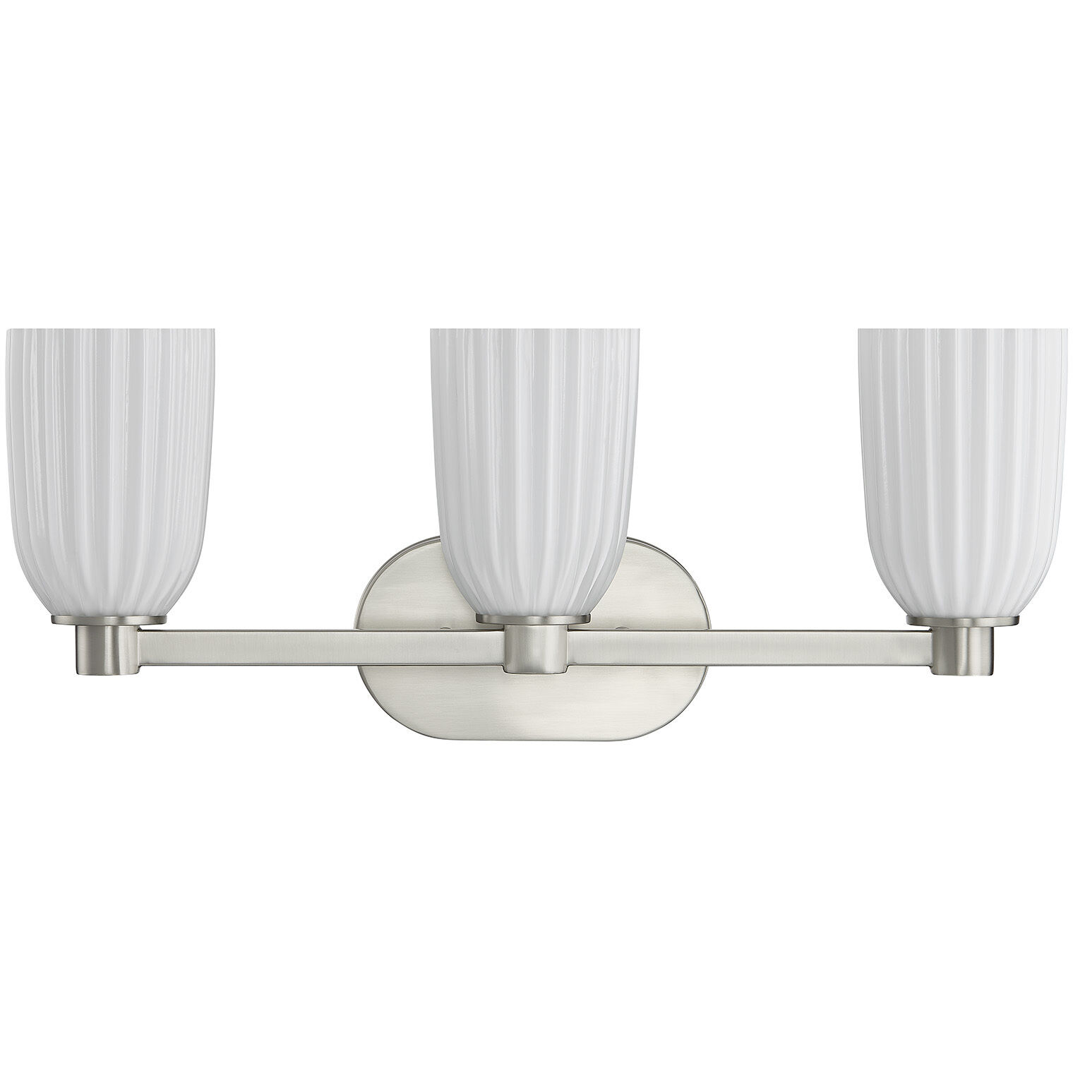 Baldwin 3 Light 23 inch Satin Nickel Bathroom Vanity Light Wall Light, Essentials