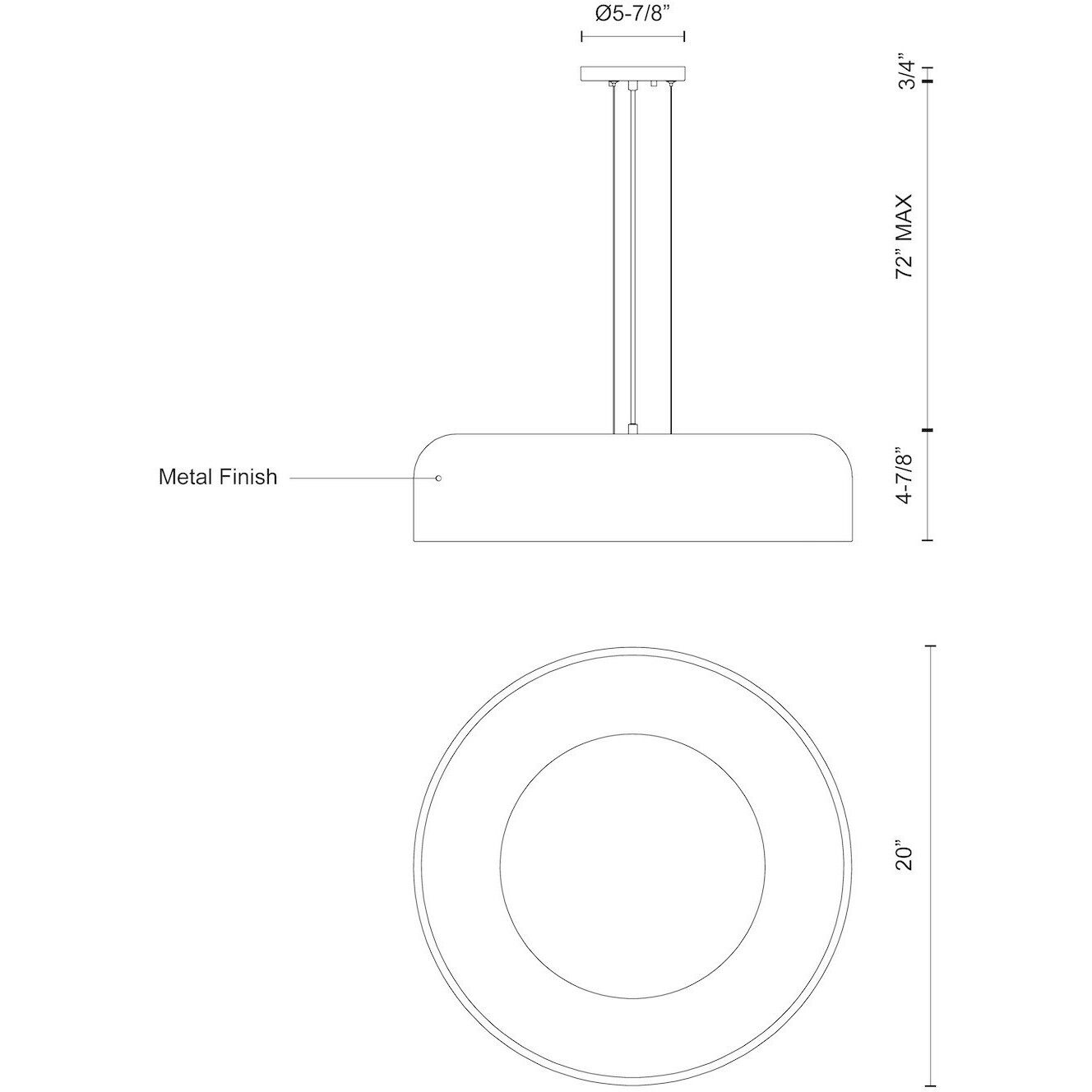 Beacon Pendant Ceiling Light in Black