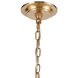 Abaca 6 Light 27 inch Satin Brass Chandelier Ceiling Light