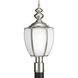 Roman Coach 1 Light 23 inch Brushed Nickel Outdoor Post Lantern