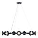 Palta 9 Light Black Chandelier Ceiling Light, 1 Tier, Medium