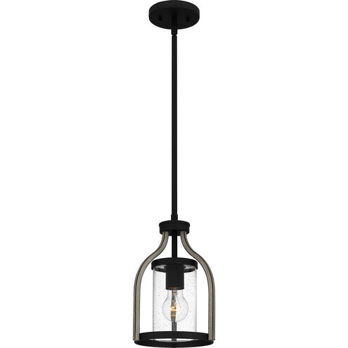 Cornelia 1 Light 8 inch Matte Black Mini Pendant Ceiling Light, Small