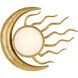Tona LED 17 inch Gold Leaf ADA Wall Sconce Wall Light, Marjorie Skouras Collection