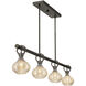 Sheriden 4 Light 48 inch Mediterranean Bronze Chandelier Ceiling Light