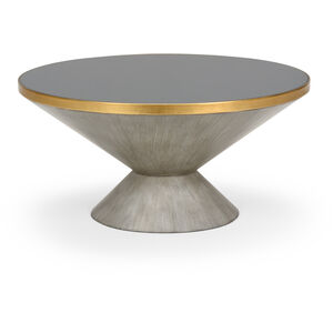 Bradshaw Orrell 34 X 17 inch Dark Gray/Antique Gray Wash/Antique Gold Cocktail Table