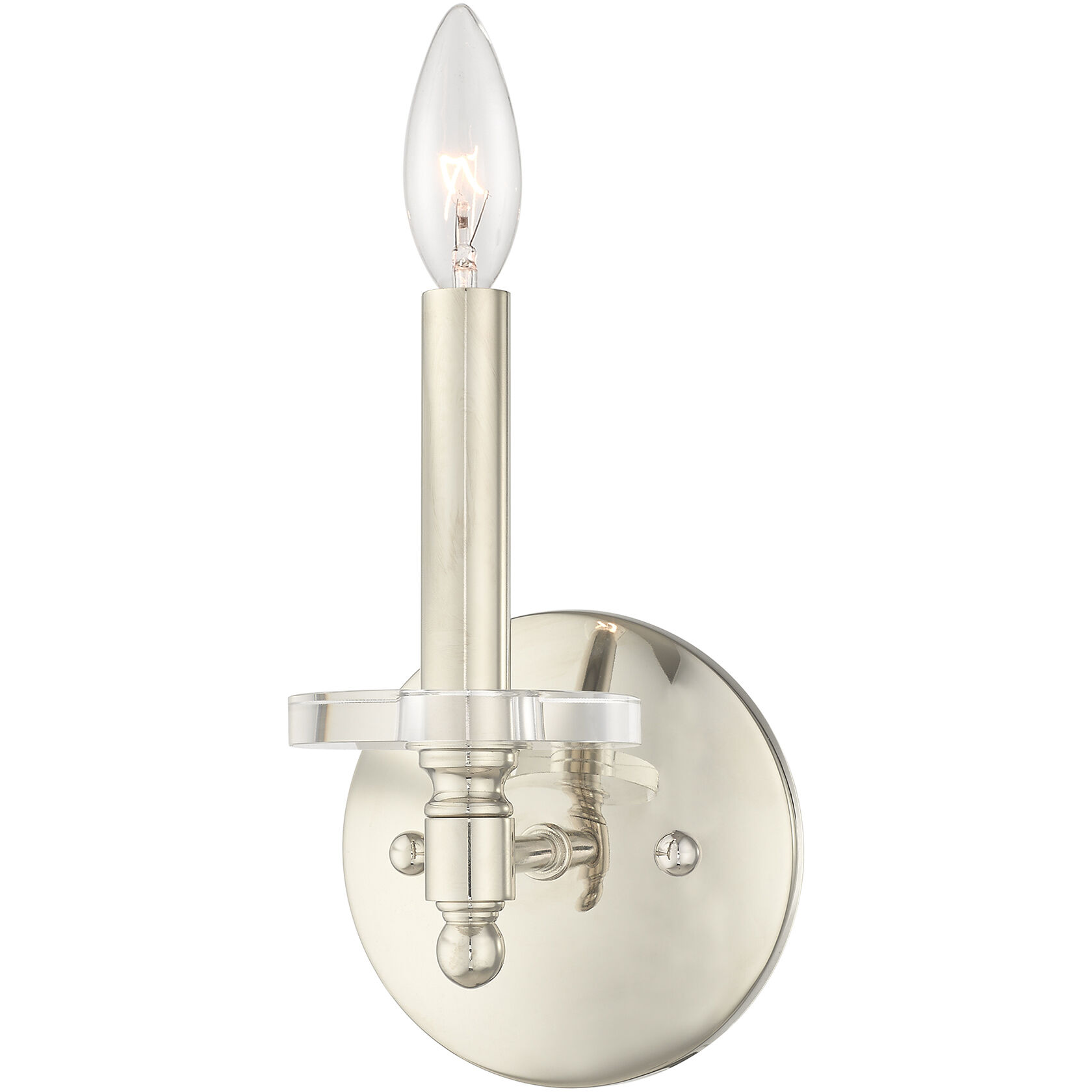 Bennington 1 Light 5 inch Polished Nickel Wall Sconce Wall Light