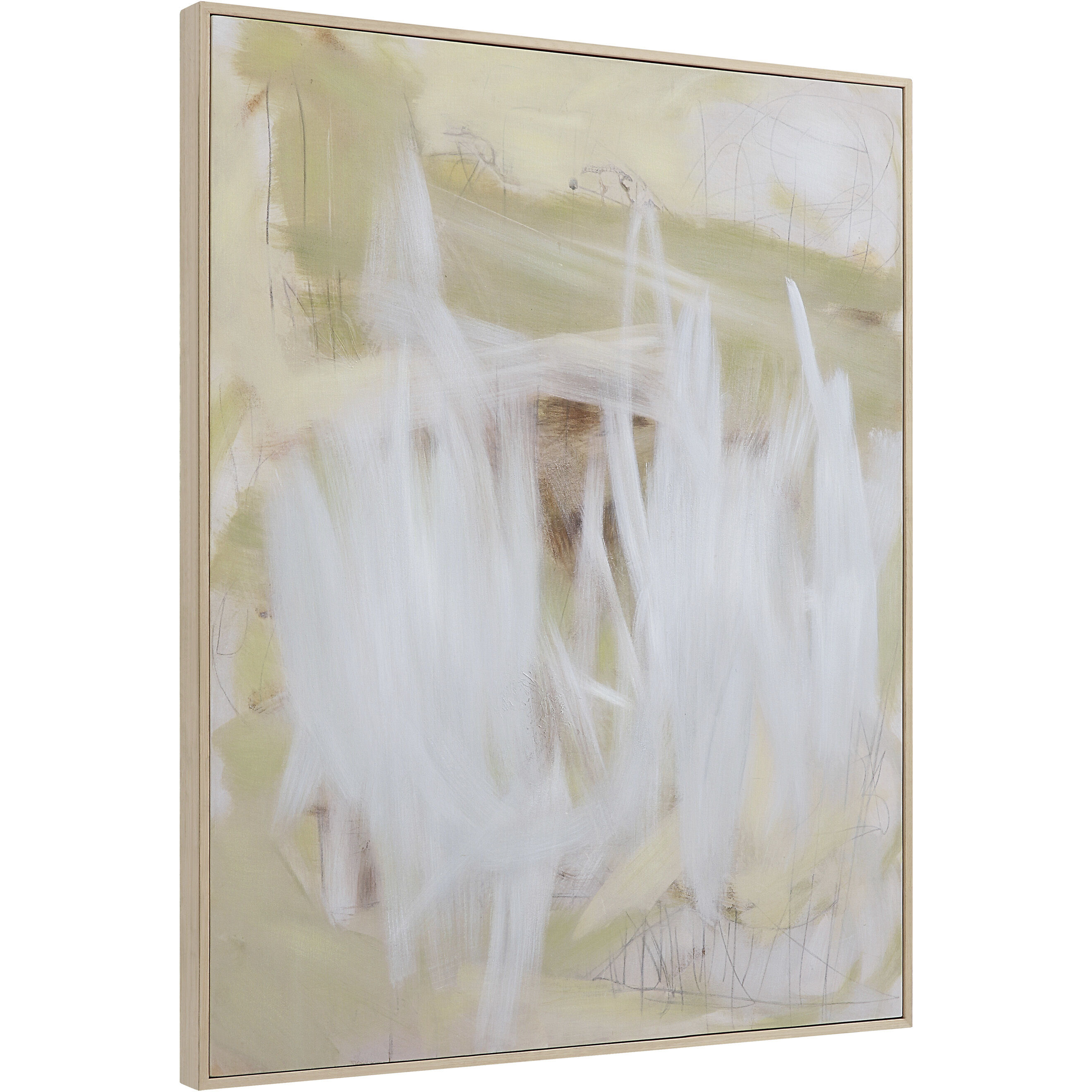 Bonnet White/Beige/Yellow Canvas Art