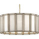 Daze 3 Light 24 inch Antique Brass/White Pendant Ceiling Light, Large