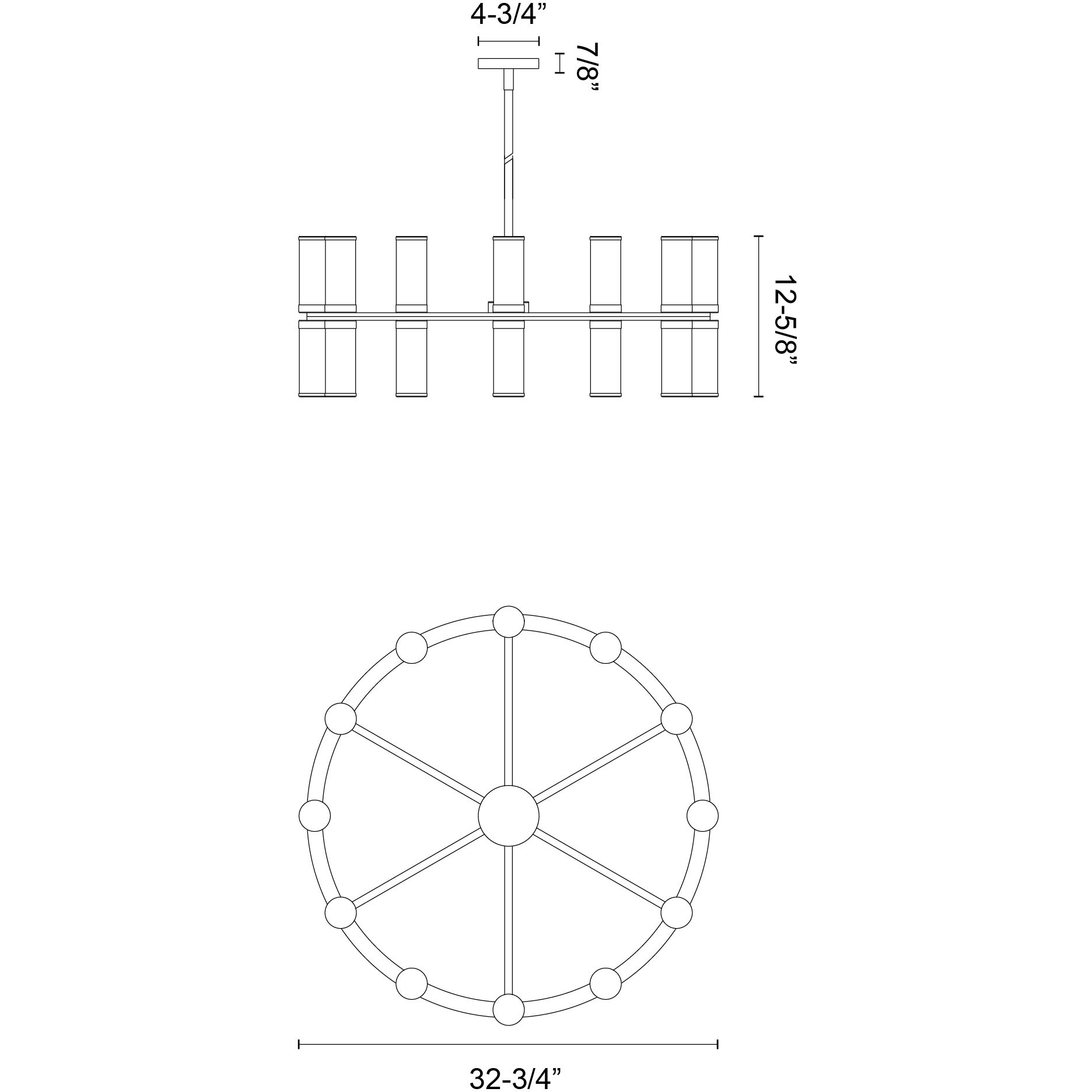 Revolve 24 Light 32.75 inch Clear Glass/Natural Brass Chandelier Ceiling Light