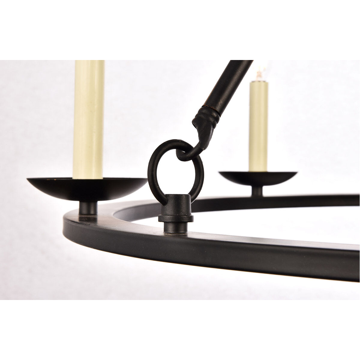 Maine 6 Light 32 inch Black Chandelier Ceiling Light